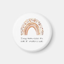 Pin de botón de arcoíris boho
