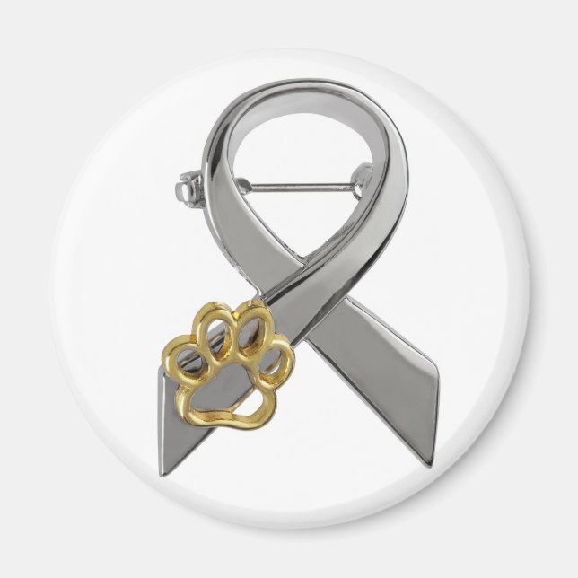 Imán Pin de sensibilización sobre el abuso animal (Frente)