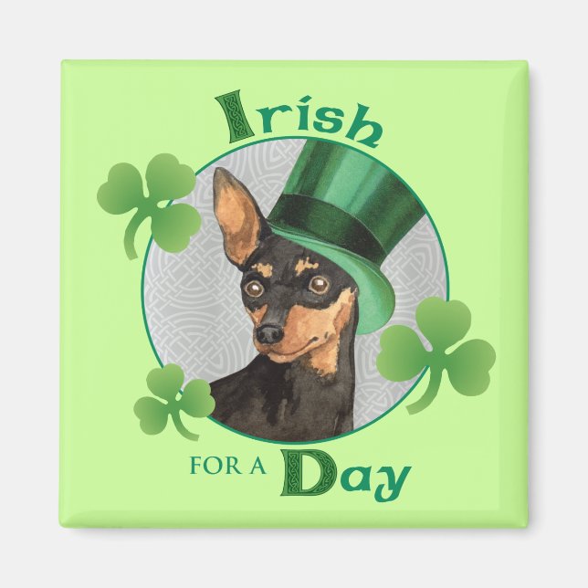 Imán Pin Min. del Día de San Patricio (Frente)