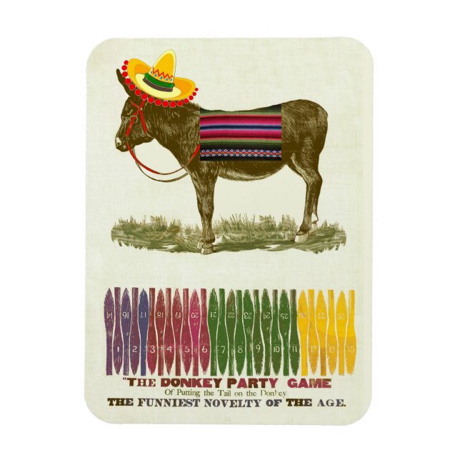 Imán Pin the tail on the Donkey (Vertical)