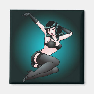 Imán Pin Up Chica Fridge Magnet 50 Regalos retro Pin-up