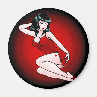 Imán Pin Up Chica Fridge Magnet Retro Regalos Pin-up
