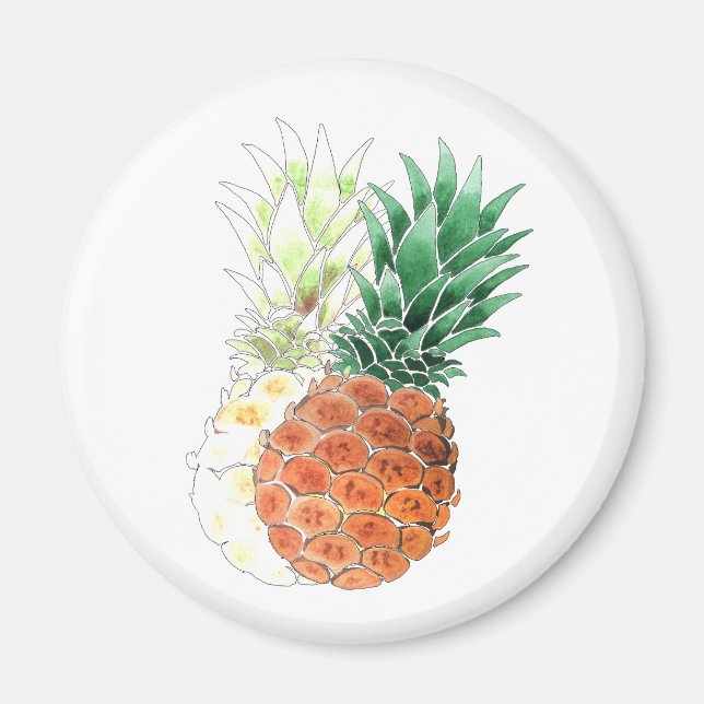 Imán Piña, acuarela. (Frente)