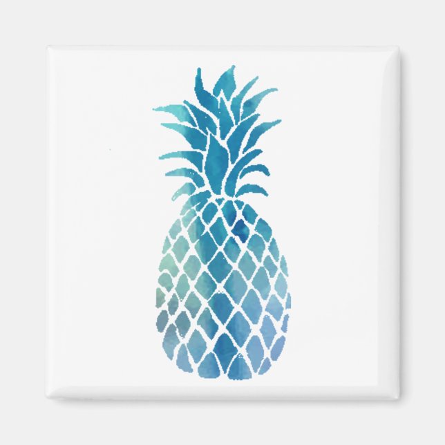 Imán piña azul (Frente)