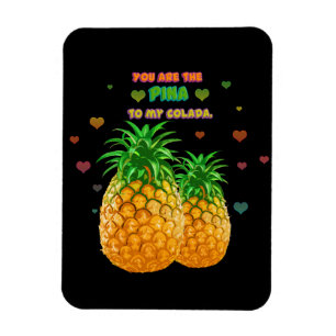 Imán Pina Colada Pineapple