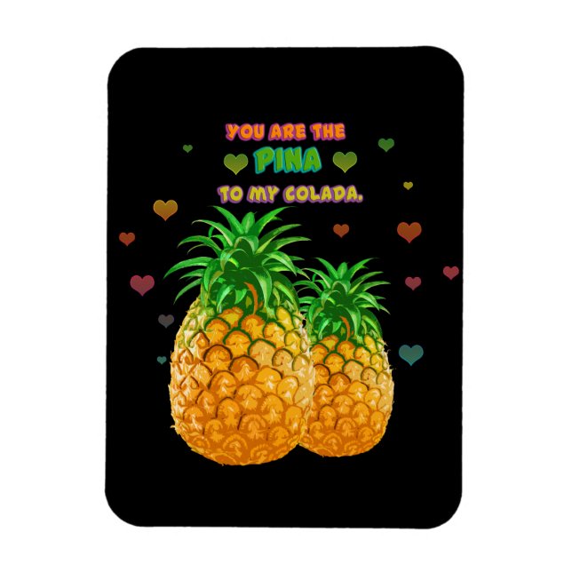 Imán Pina Colada Pineapple (Vertical)