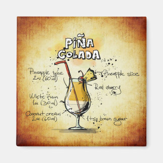 Imán Pina Colada Receta Barra De Oro