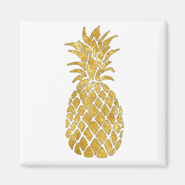 Imán piña dorada (Frente)