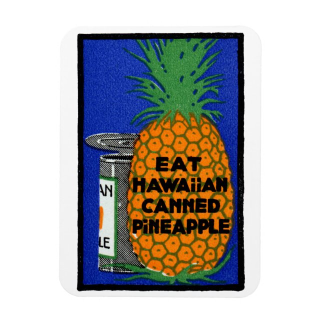Imán Piña hawaiana vintage (Vertical)