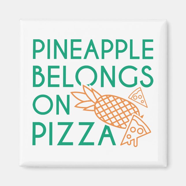 Imán Piña Pertenece A La Pizza (Frente)