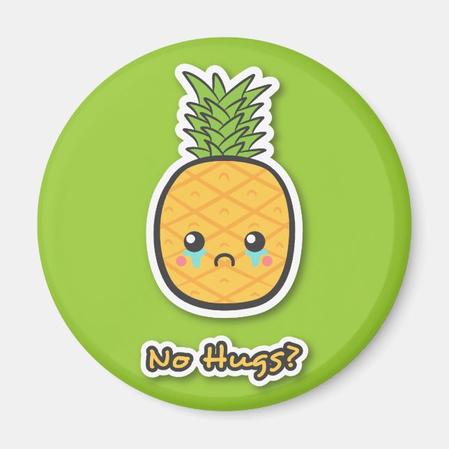 Imán Piña Triste que no recibe abrazos (Frente)