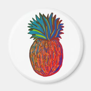 Imán Pinaapple Standard, 2¼ pulgadas Circle Magnet