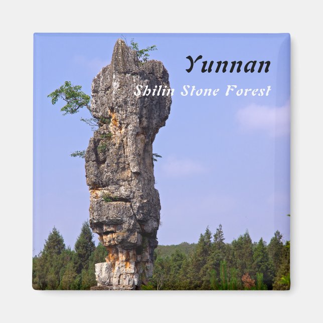 Imán Pináculos de Shilin Bosque de Piedra - Yunnan, Chi (Frente)