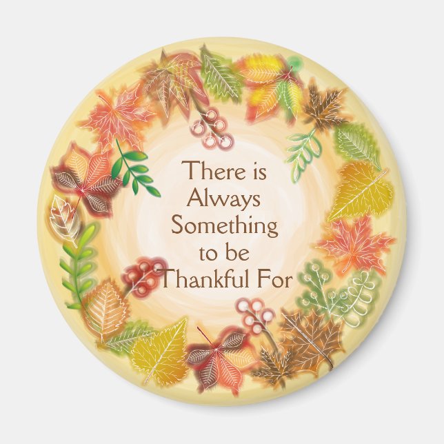 Imán Pincel Arte de Foliage de Caída para Acción de Gra (Frente)