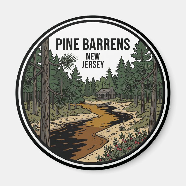 Imán Pine Barrens EE. UU. (Frente)