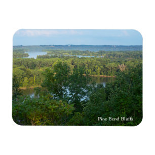 Imán Pine Bend Bluffs con vistas al río Misisipi