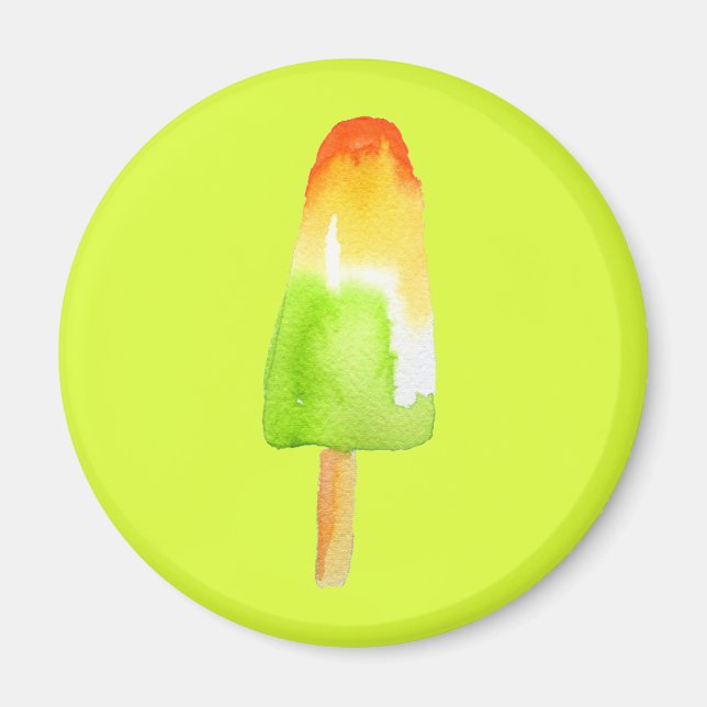 Imán Pine Lime popsicle pop art linda comida (Frente)
