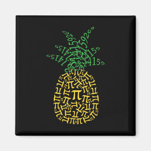 Imán Pineapple Math Pi Day Mathematics Teachate Geek Ne