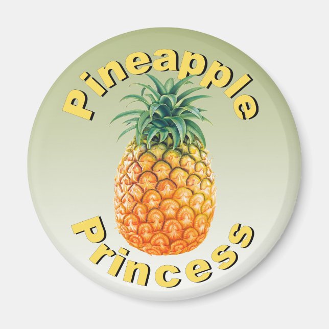 Imán Pineapple Princess (Frente)