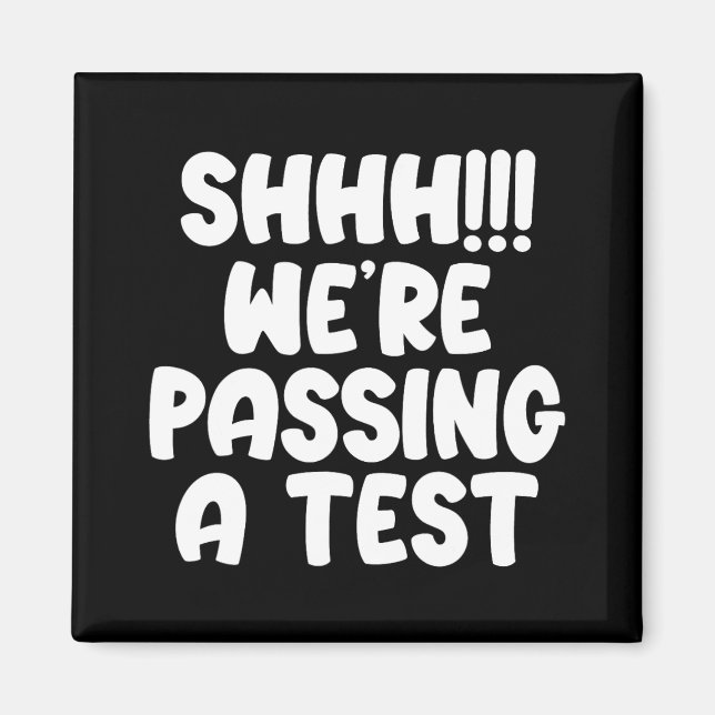 Imán Ping A Test Funny Test Day 2024 Test Teach (Frente)