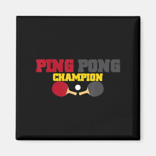 Imán Ping Pong Champion Divertido Cute Mesa Regalo de t