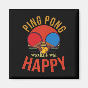 Imán Ping Pong me hace feliz mesa de diseño