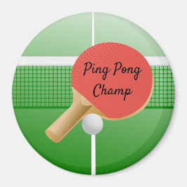 Imán Ping Pong Table Tennis Design Magnet