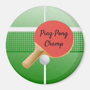 Imán Ping Pong Table Tennis Design Magnet