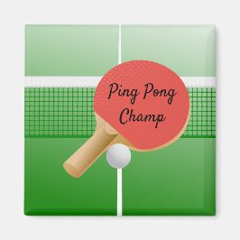 Imán Ping Pong Table Tennis Design Magnet