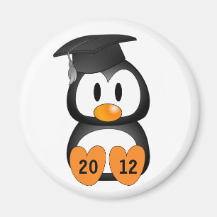 Imán Pingüino adaptable de la graduación