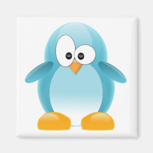 Imán Pingüino Azul