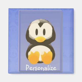 Imán Pingüino Azul