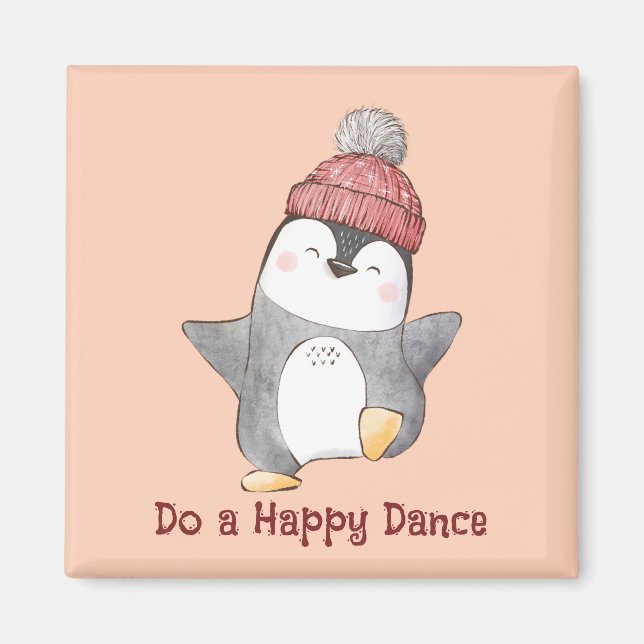 Imán Pingüino bailando (Frente)