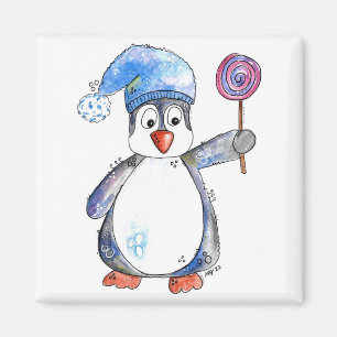 Imán Pingüino caprichoso y chiflado