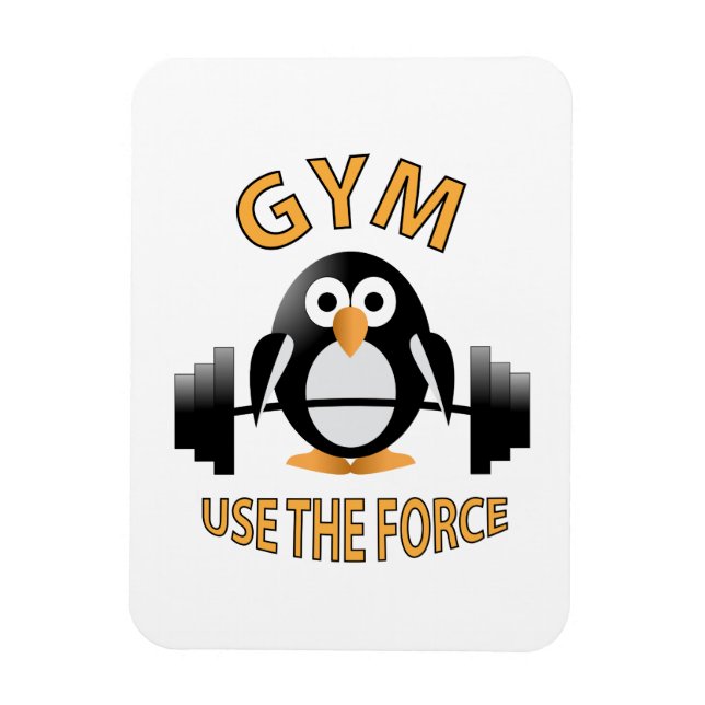 Imán Pingüino con barbacoa (Vertical)