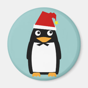 Imán Pingüino con el gorra de Santa
