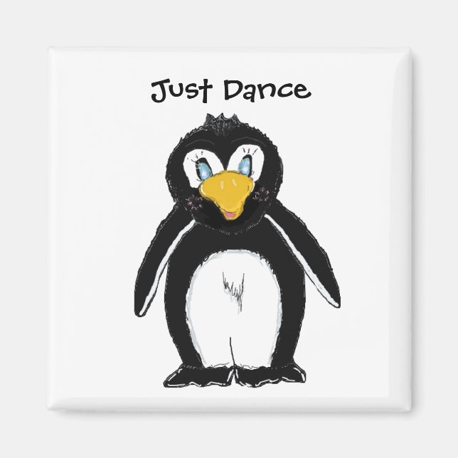 Imán Pingüino Cute - Baile (Frente)