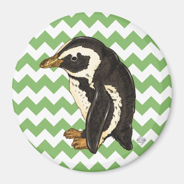 Imán Pingüino de chevron (Frente)