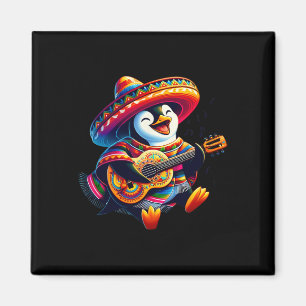 Imán Pingüino de Cinco De Mayo Vamos a Fiesta de Pareja