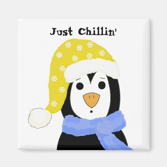 Imán Pingüino de dibujos animados (Frente)