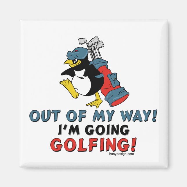 Imán Pingüino de Golf (Frente)