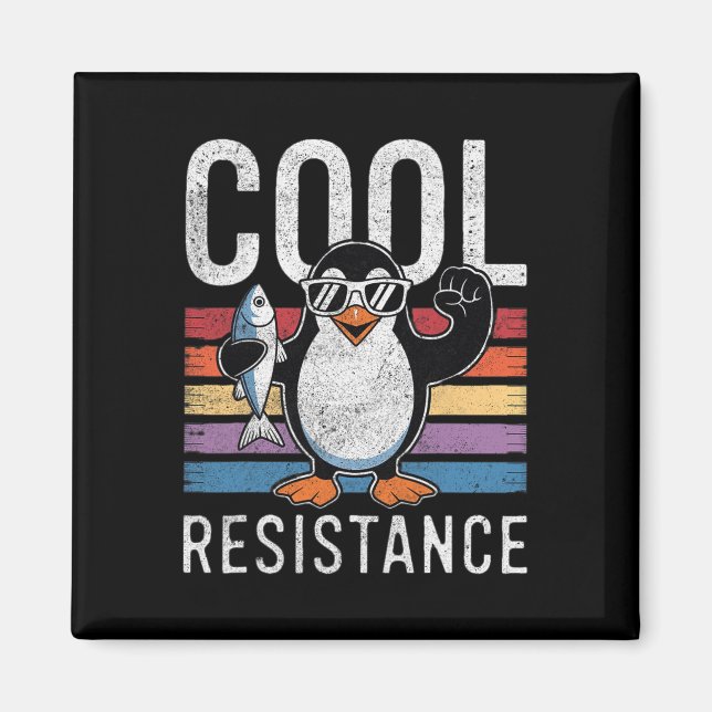 Imán Pingüino de Tarifas de Resistencia Fría Sutil Prot (Frente)