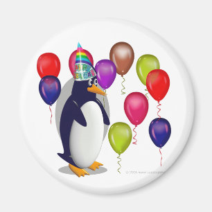 Imán Pingüino del cumpleaños