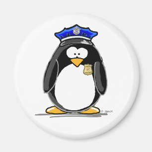 Imán Pingüino del oficial de policía