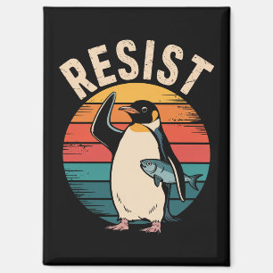 Imán Pingüino Divertido Resiste Protesta Contra Arancel