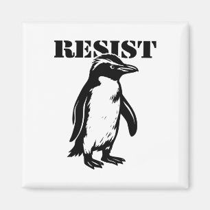 Imán Pinguino divertido resiste protesta contra arancel