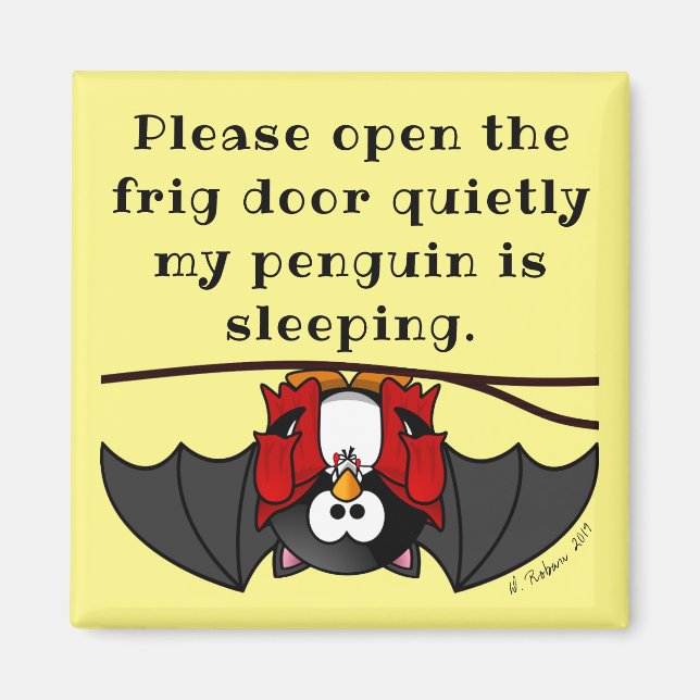 Imán Pingüino gracioso (Frente)