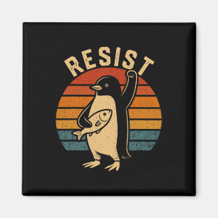 Imán Pingüino gracioso resiste a los pingüinos en prote