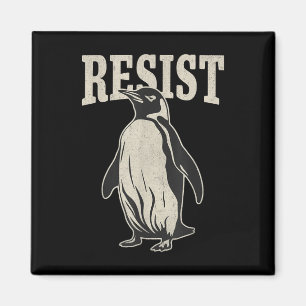 Imán Pingüino gracioso resiste a los pingüinos en prote
