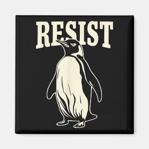 Imán Pingüino gracioso resiste a los pingüinos en prote